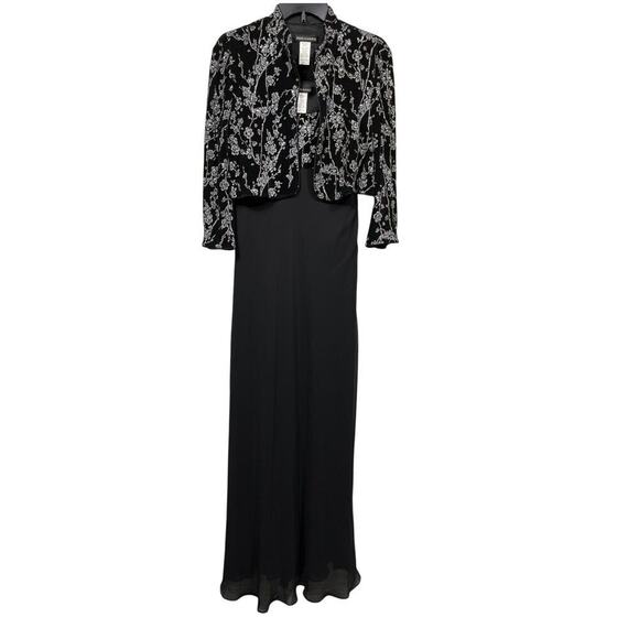 Rebecca Rose Women’s Floral Top Evening Gown Dress / Size-12 - Picture 1 of 15